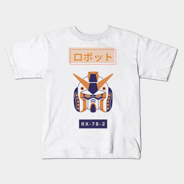 RX-78-2 Original Mecha Anime Kids T-Shirt by RareLoot19